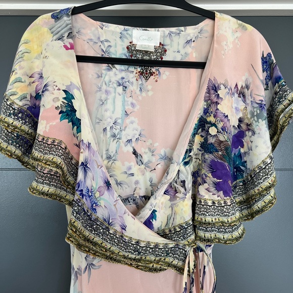 Camilla Harajuku Heiress Frill Sleeve Long Dress in Small - Picture 8 of 11